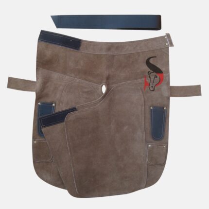 Cowhide Suede Leather and Canvas Farrier Apron